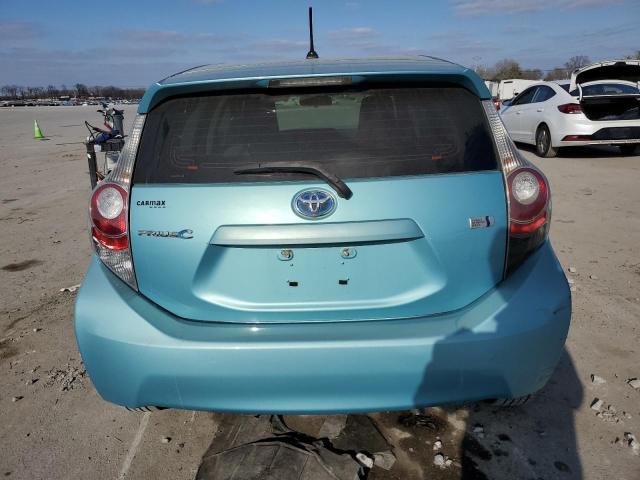 JTDKDTB38E1085189 - 2014 TOYOTA PRIUS C BLUE photo 6