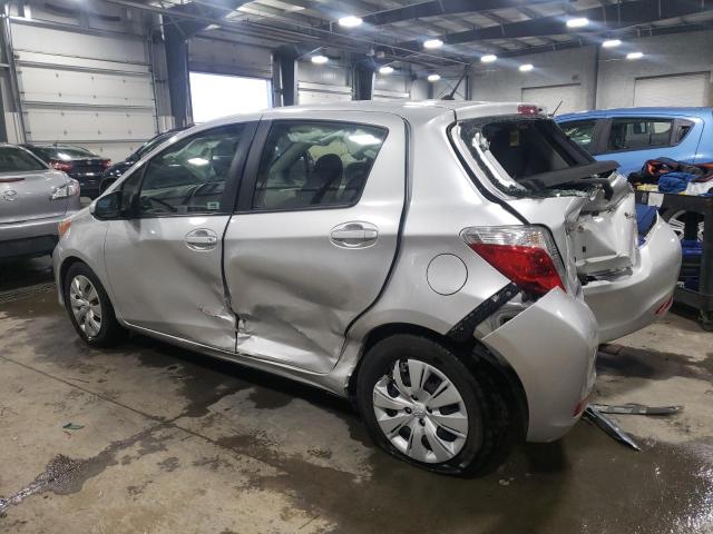 JTDKTUD32ED589726 - 2014 TOYOTA YARIS SILVER photo 2