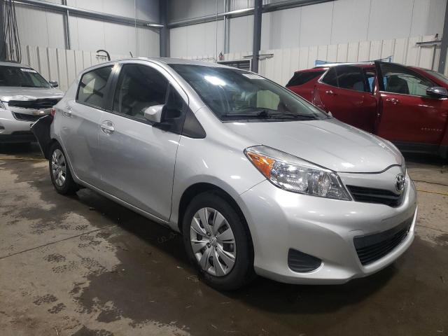 JTDKTUD32ED589726 - 2014 TOYOTA YARIS SILVER photo 4