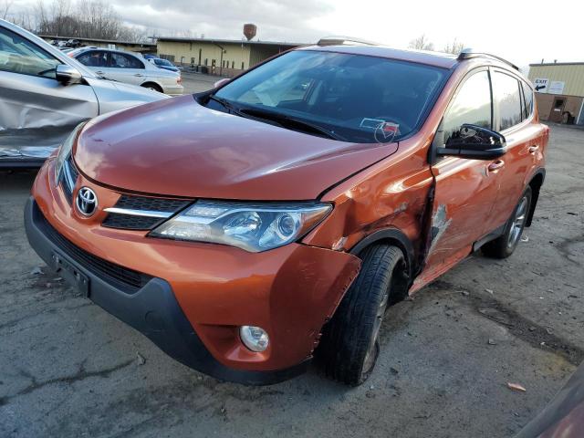 JTMRFREV2FD116090 - 2015 TOYOTA RAV4 XLE ORANGE photo 1