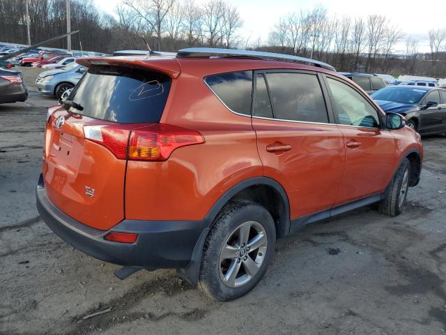 JTMRFREV2FD116090 - 2015 TOYOTA RAV4 XLE ORANGE photo 3