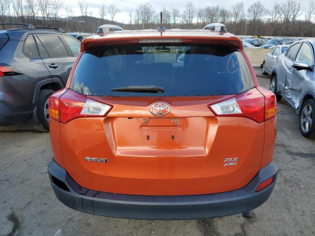 JTMRFREV2FD116090 - 2015 TOYOTA RAV4 XLE ORANGE photo 6