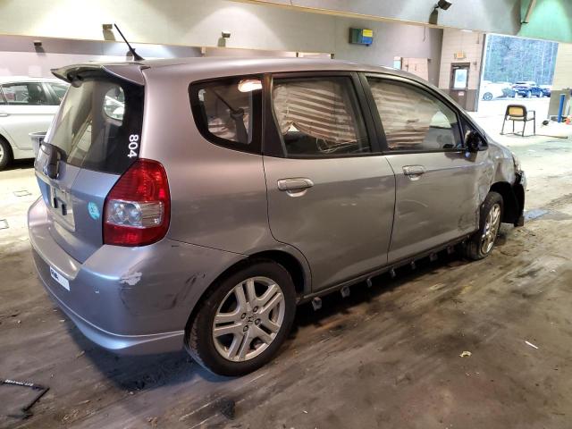 JHMGD386X7S002378 - 2007 HONDA FIT S SILVER photo 3