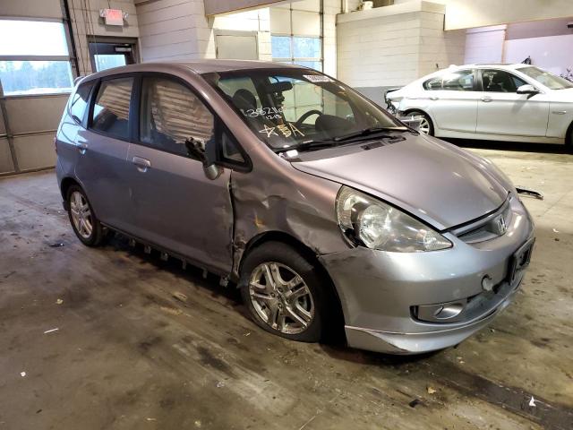 JHMGD386X7S002378 - 2007 HONDA FIT S SILVER photo 4