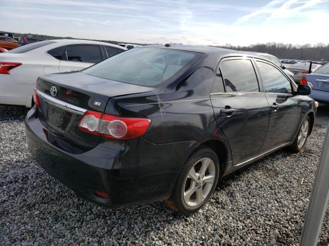 2T1BU4EEXCC812991 - 2012 TOYOTA COROLLA BASE BLACK photo 3