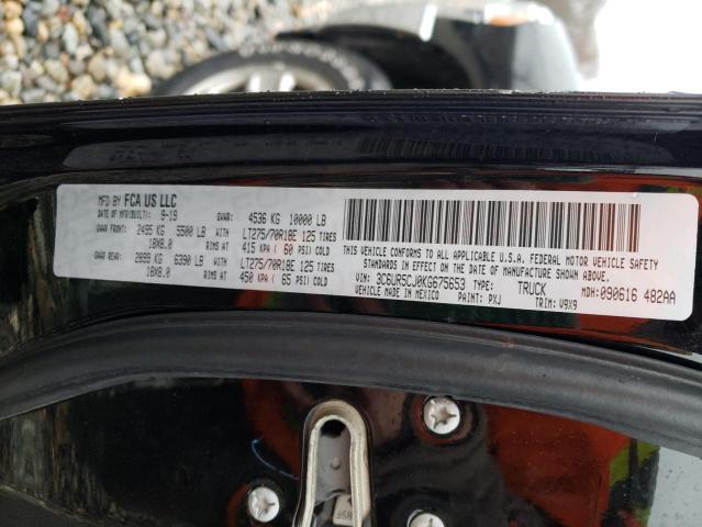 3C6UR5CJ0KG675653 - 2019 RAM 2500 TRADESMAN Siyah fotoğraf 13