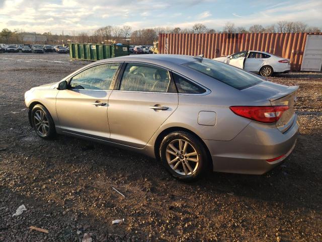 5NPE24AF0FH003521 - 2015 HYUNDAI SONATA SE GRAY photo 2