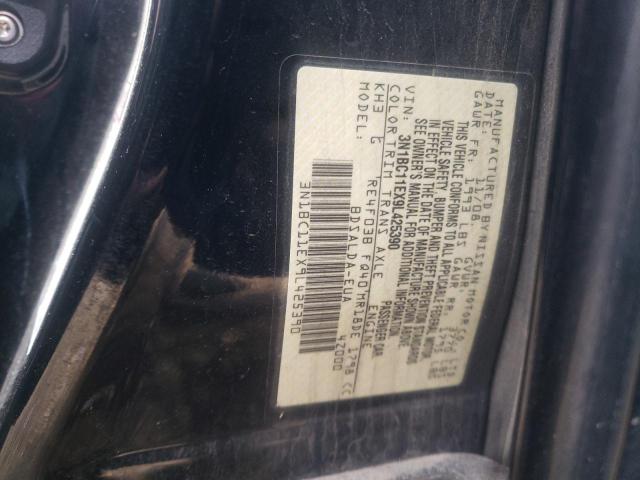 3N1BC11EX9L425390 - 2009 NISSAN VERSA S BLACK photo 12