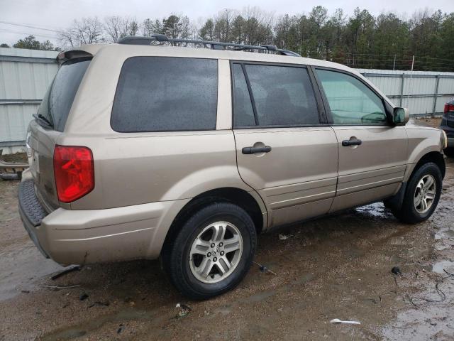 2HKYF18624H512058 - 2004 HONDA PILOT EXL BEIGE photo 3