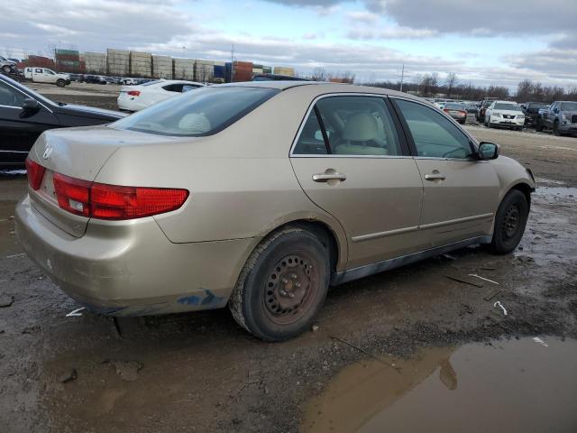 1HGCM56445A033367 - 2005 HONDA ACCORD LX TAN photo 3