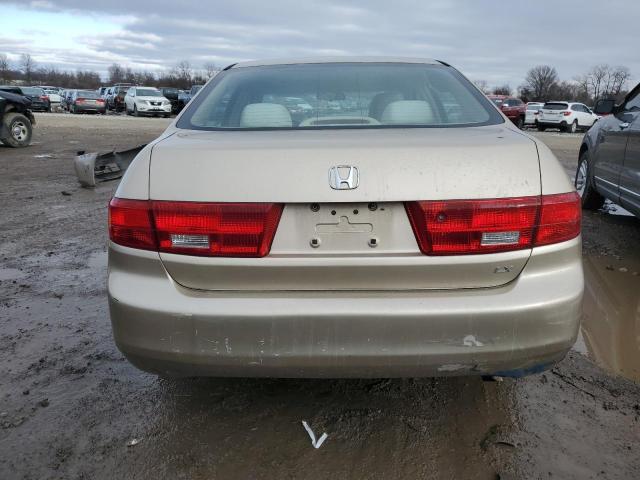 1HGCM56445A033367 - 2005 HONDA ACCORD LX TAN photo 6