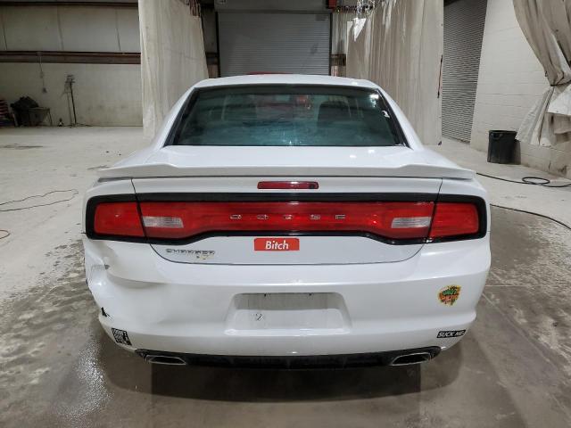 2C3CDXBG5EH197680 - 2014 DODGE CHARGER SE WHITE photo 6