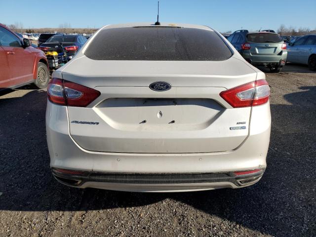 3FA6P0T93ER321057 - 2014 FORD FUSION SE WHITE photo 6