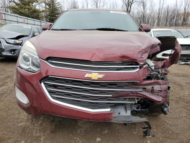 2GNFLFE30H6214102 - 2017 CHEVROLET EQUINOX LT MAROON photo 5