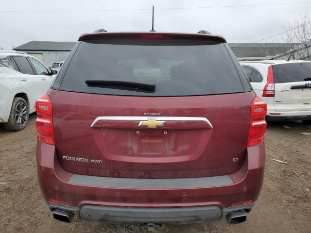 2GNFLFE30H6214102 - 2017 CHEVROLET EQUINOX LT MAROON photo 6