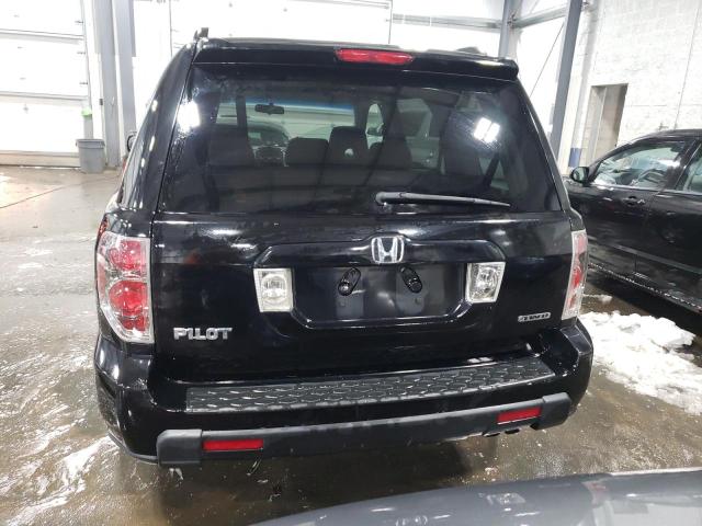 5FNYF18447B008631 - 2007 HONDA PILOT EX BLACK photo 6