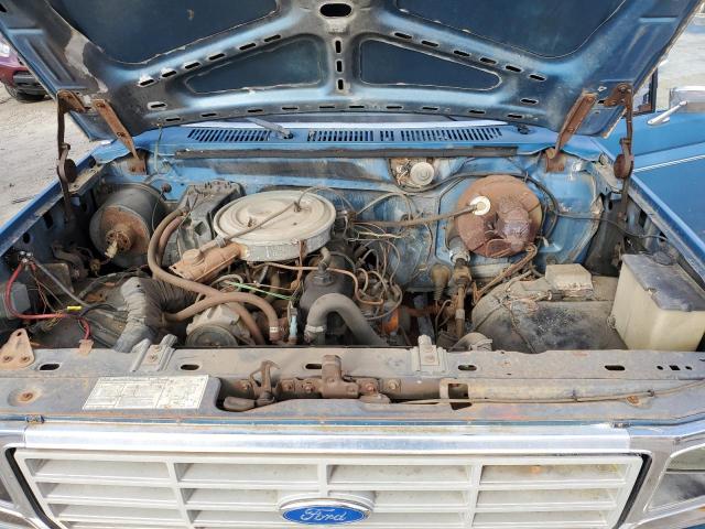 2FTDF14E6CCA09276 - 1982 FORD F150 BLUE photo 11