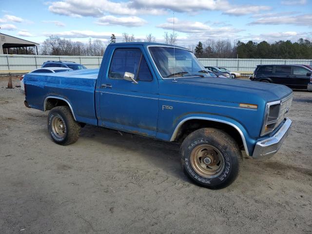 2FTDF14E6CCA09276 - 1982 FORD F150 BLUE photo 4