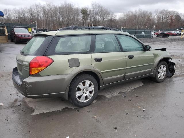 4S4BP61C257380310 - 2005 SUBARU LEGACY OUTBACK 2.5I GREEN photo 3