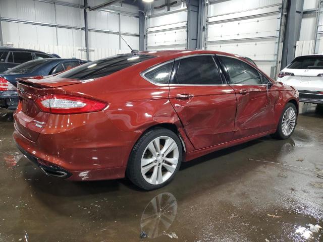 3FA6P0K97ER358176 - 2014 FORD FUSION TITANIUM RED photo 3