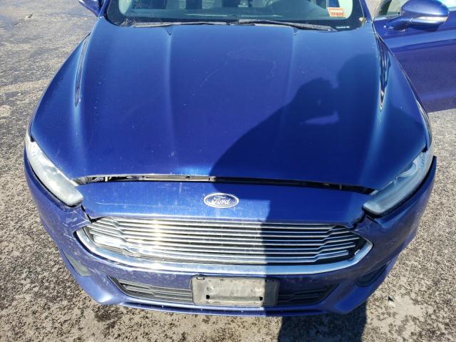 1FA6P0HD1G5132684 - 2016 FORD FUSION SE BLUE photo 11