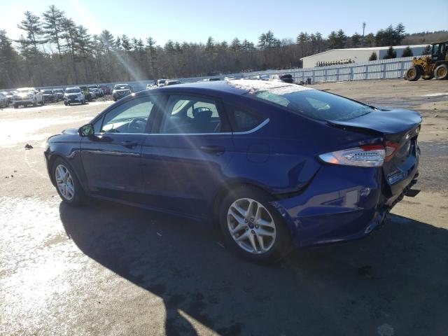 1FA6P0HD1G5132684 - 2016 FORD FUSION SE BLUE photo 2