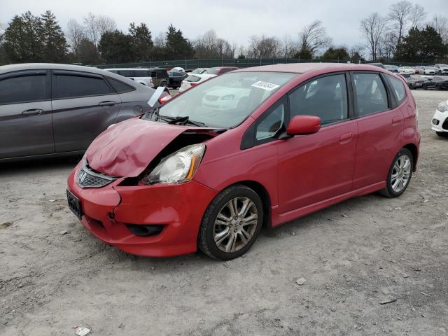 JHMGE88449S067979 - 2009 HONDA FIT SPORT RED photo 1