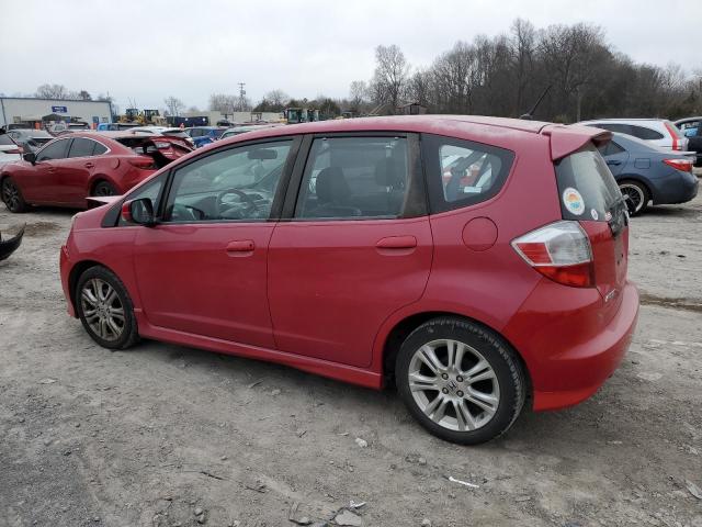 JHMGE88449S067979 - 2009 HONDA FIT SPORT RED photo 2