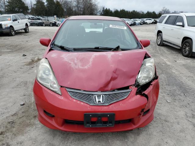 JHMGE88449S067979 - 2009 HONDA FIT SPORT RED photo 5