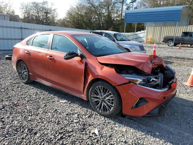 3KPF54AD1NE447939 - 2022 KIA FORTE GT LINE ORANGE photo 4