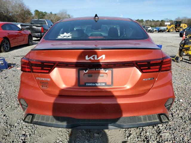 3KPF54AD1NE447939 - 2022 KIA FORTE GT LINE ORANGE photo 6