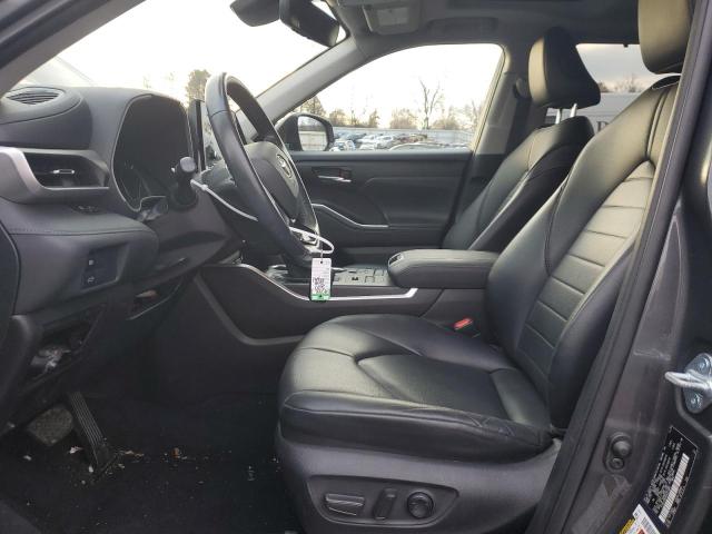 5TDGZRBH4MS072687 - 2021 TOYOTA HIGHLANDER XLE CHARCOAL photo 7