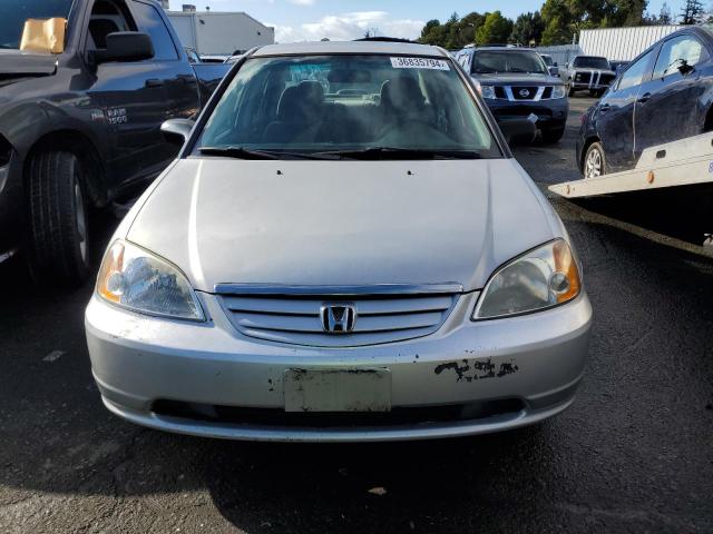 1HGES165X3L029289 - 2003 HONDA CIVIC LX SILVER photo 5