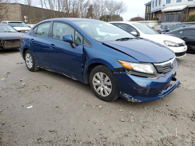 2HGFB2F54CH585735 - 2012 HONDA CIVIC LX BLUE photo 4