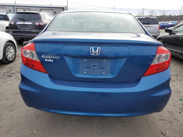 2HGFB2F54CH585735 - 2012 HONDA CIVIC LX BLUE photo 6