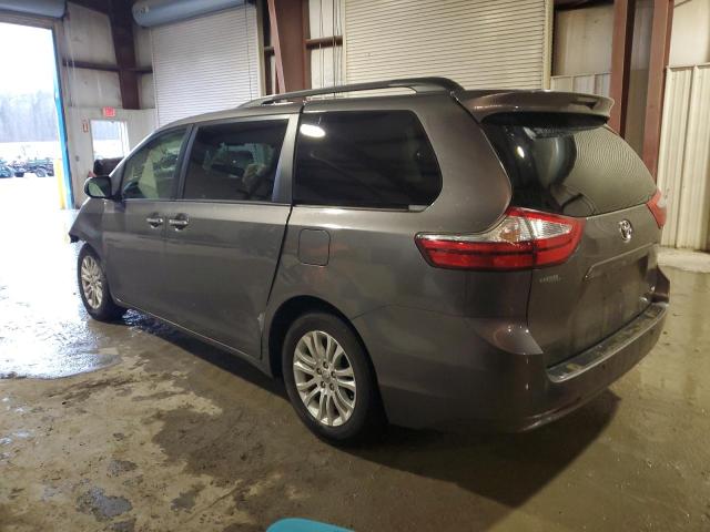 5TDYZ3DC9HS804885 - 2017 TOYOTA SIENNA XLE GRAY photo 2