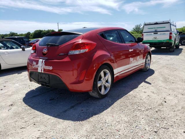 KMHTC6AD4FU239511 - 2015 HYUNDAI VELOSTER RED photo 3