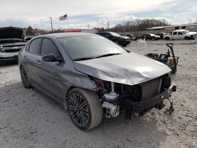 3KPF44AC2NE493709 - 2022 KIA FORTE GT GRAY photo 4