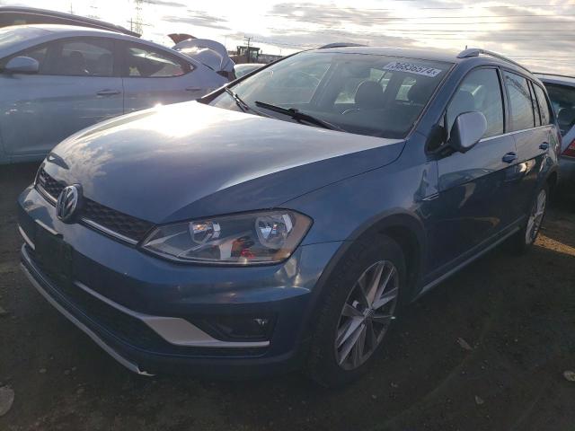 3VWH17AUXHM522425 - 2017 VOLKSWAGEN GOLF ALLTR S BLUE photo 1