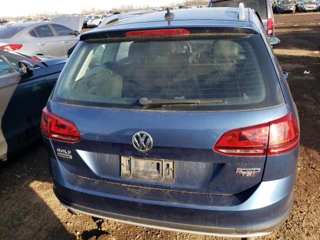 3VWH17AUXHM522425 - 2017 VOLKSWAGEN GOLF ALLTR S BLUE photo 6