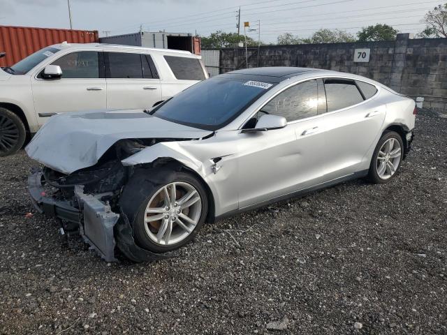 5YJSA1AC2DFP10884 - 2013 TESLA MODEL S ვერცხლისფერი ფოტო 1