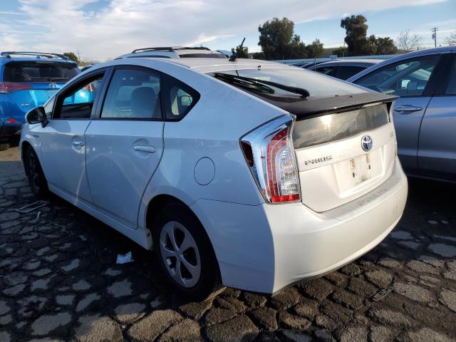 JTDKN3DU2C5526226 - 2012 TOYOTA PRIUS WHITE photo 2