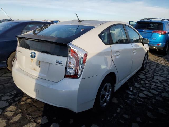 JTDKN3DU2C5526226 - 2012 TOYOTA PRIUS WHITE photo 3