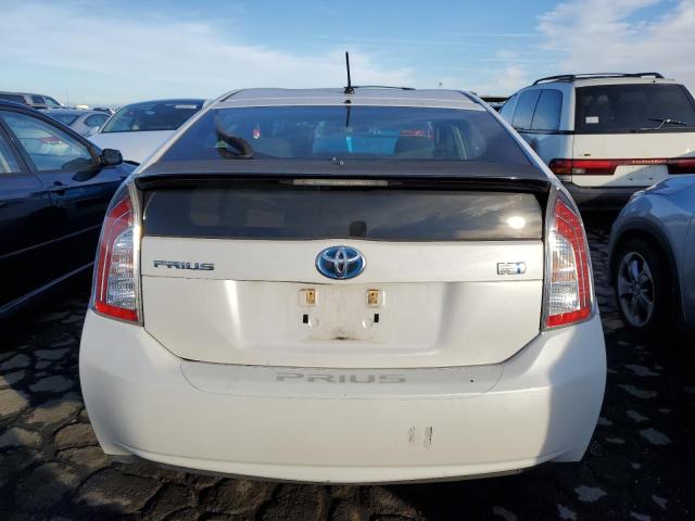 JTDKN3DU2C5526226 - 2012 TOYOTA PRIUS WHITE photo 6