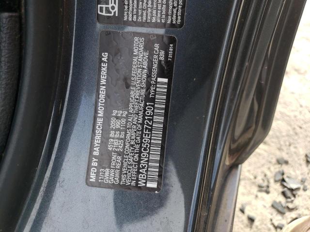 WBA3N9C59EF721901 - 2014 BMW 428 XI GRAY photo 12