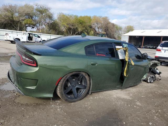 2C3CDXCT2NH228394 - 2022 DODGE CHARGER R/T GREEN photo 3