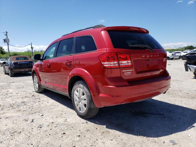 3C4PDCAB0JT528033 - 2018 DODGE JOURNEY SE RED photo 2