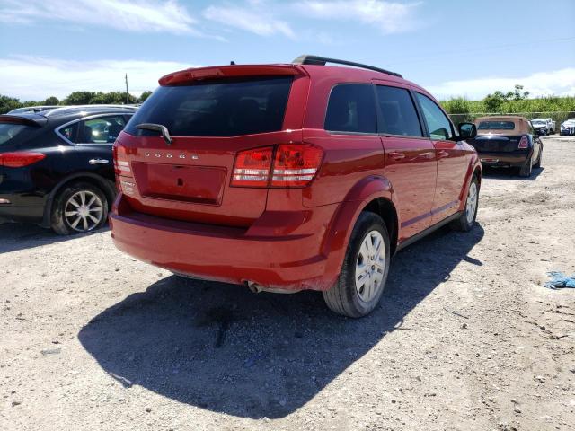 3C4PDCAB0JT528033 - 2018 DODGE JOURNEY SE RED photo 3