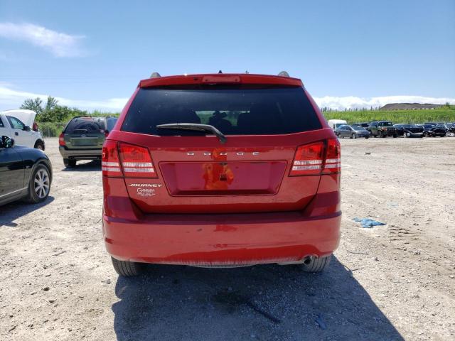 3C4PDCAB0JT528033 - 2018 DODGE JOURNEY SE RED photo 6