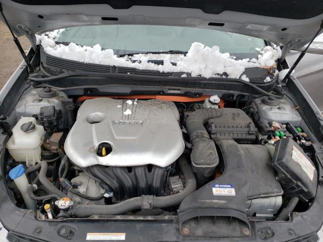 KMHEC4A42CA042587 - 2012 HYUNDAI SONATA HYBRID GRAY photo 11